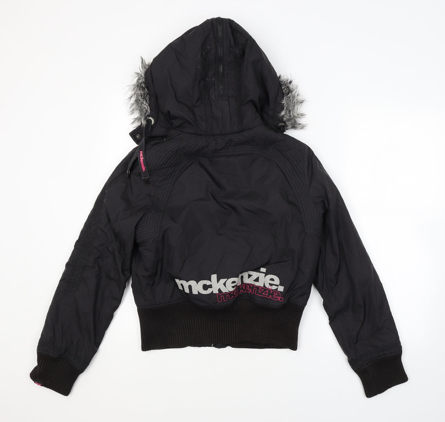 McKenzie Womens Black   Full Zip Hoodie Size 10