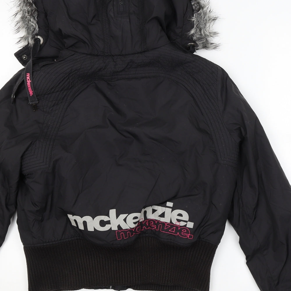 McKenzie Womens Black   Full Zip Hoodie Size 10