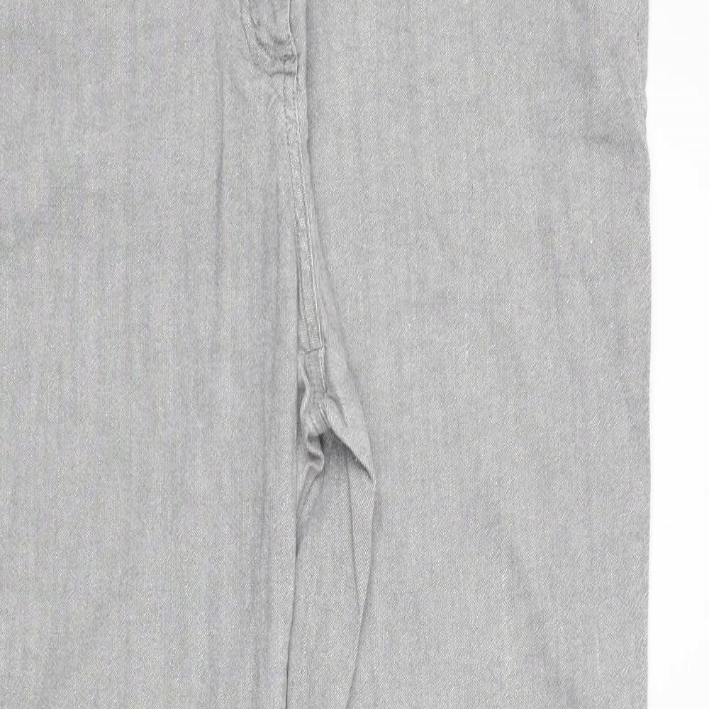Per Una Womens Grey   Straight Jeans Size 18 L31 in