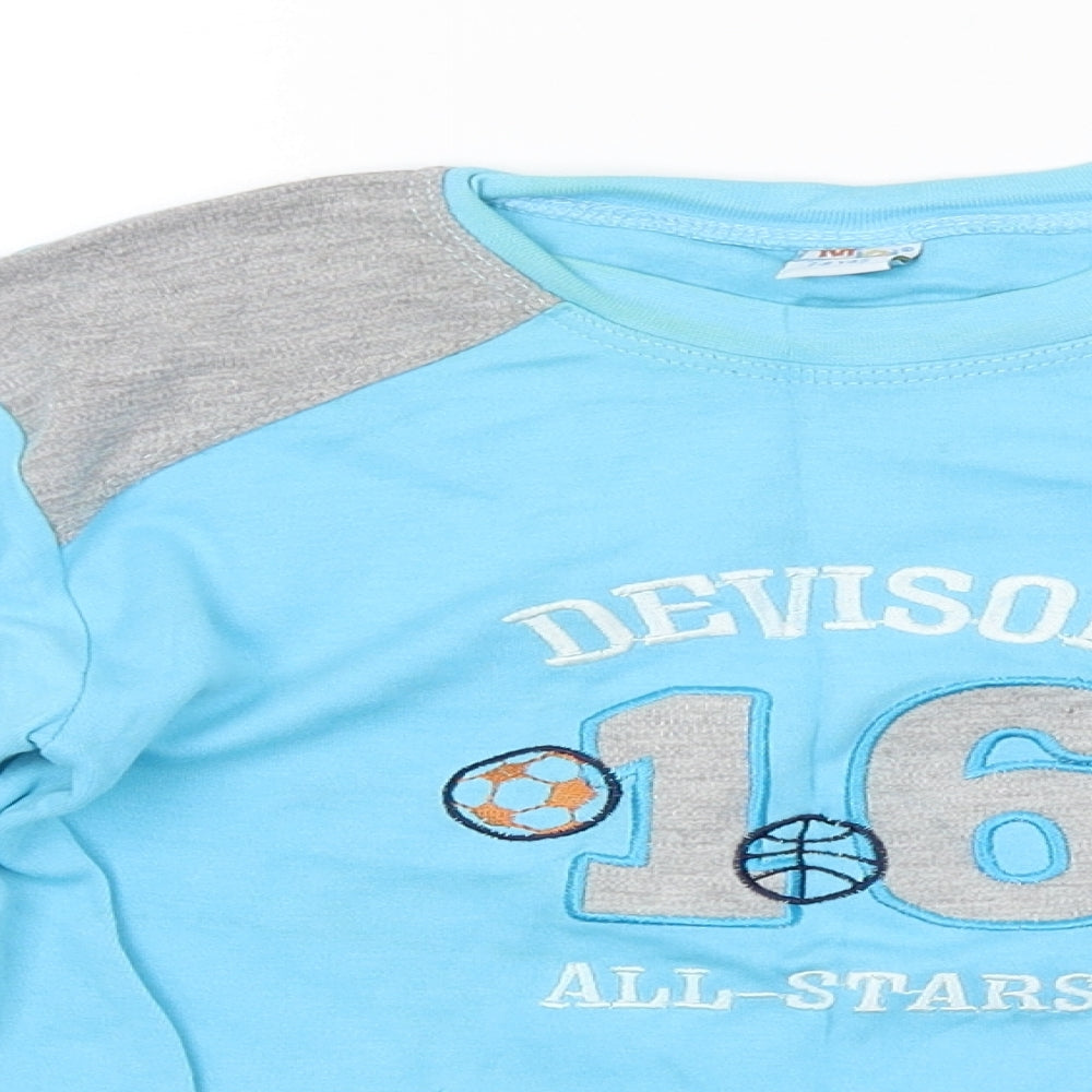 Preworn Boys Blue   Basic T-Shirt Size 7-8 Years