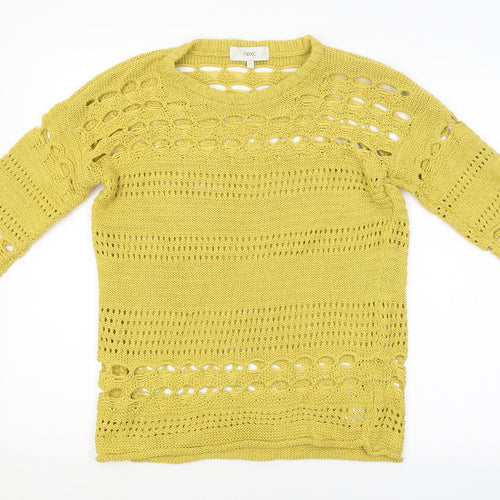 NEXT Womens Yellow   Pullover Jumper Size S