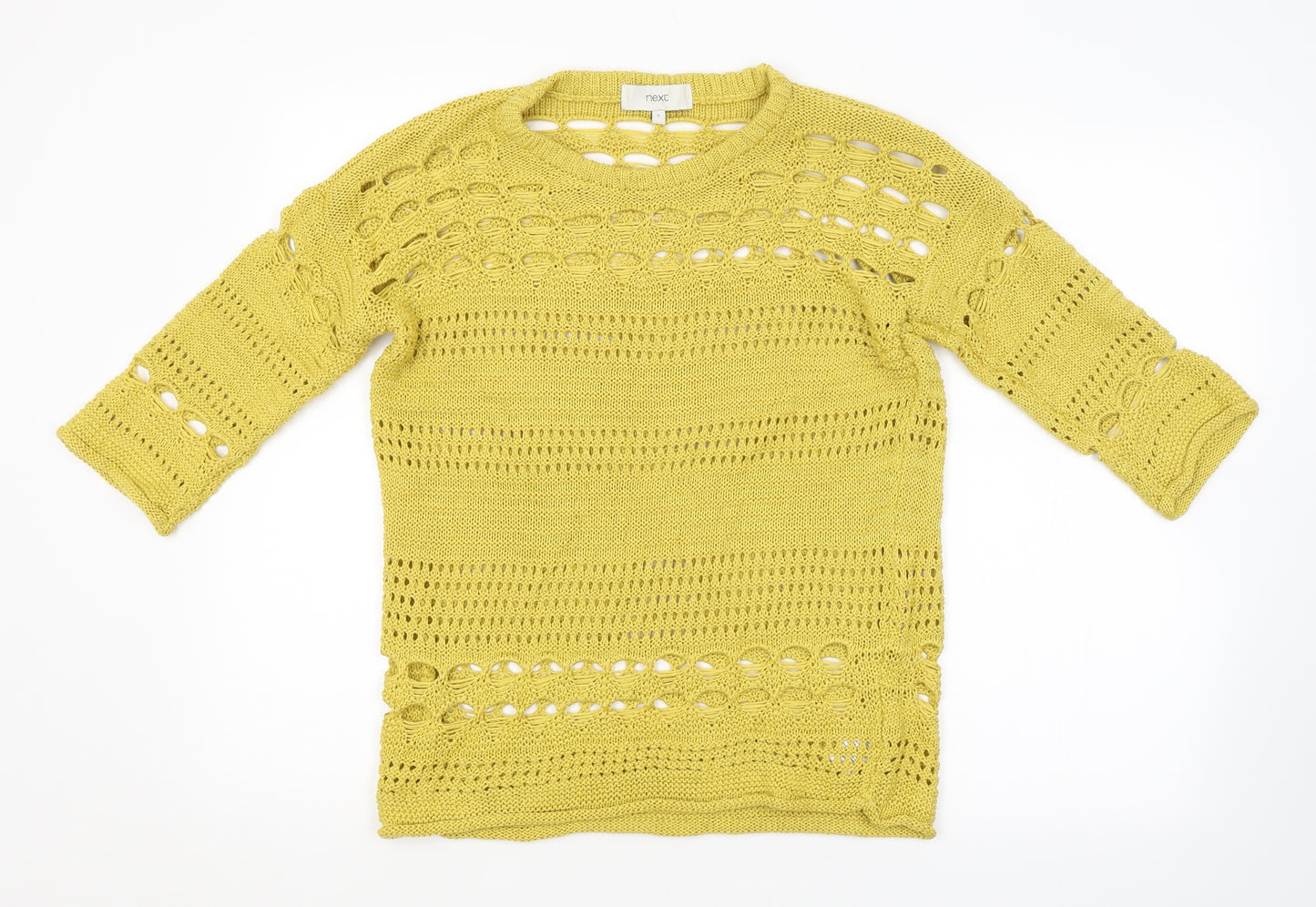 NEXT Womens Yellow   Pullover Jumper Size S