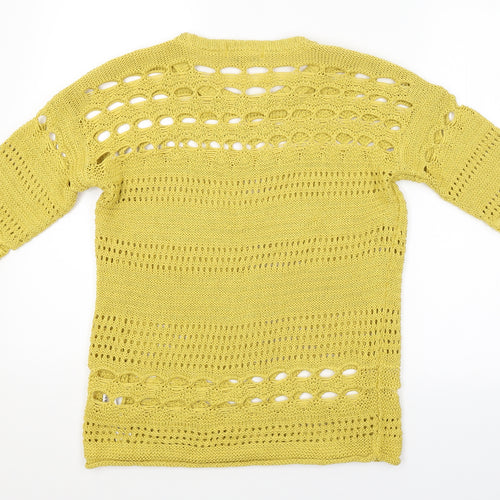 NEXT Womens Yellow   Pullover Jumper Size S