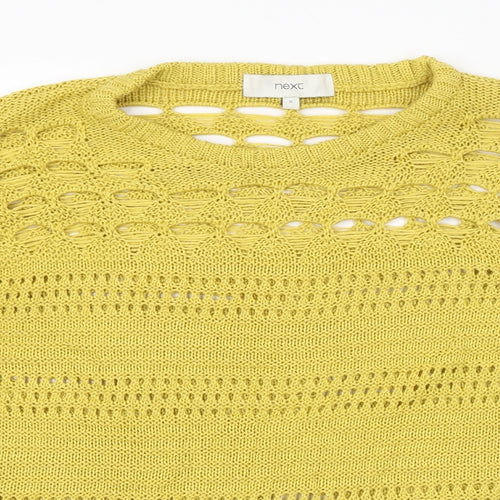 NEXT Womens Yellow   Pullover Jumper Size S