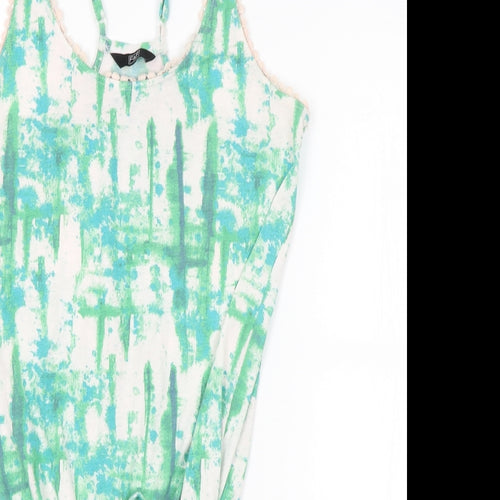 F&F Womens Green   Playsuit One-Piece Size 8