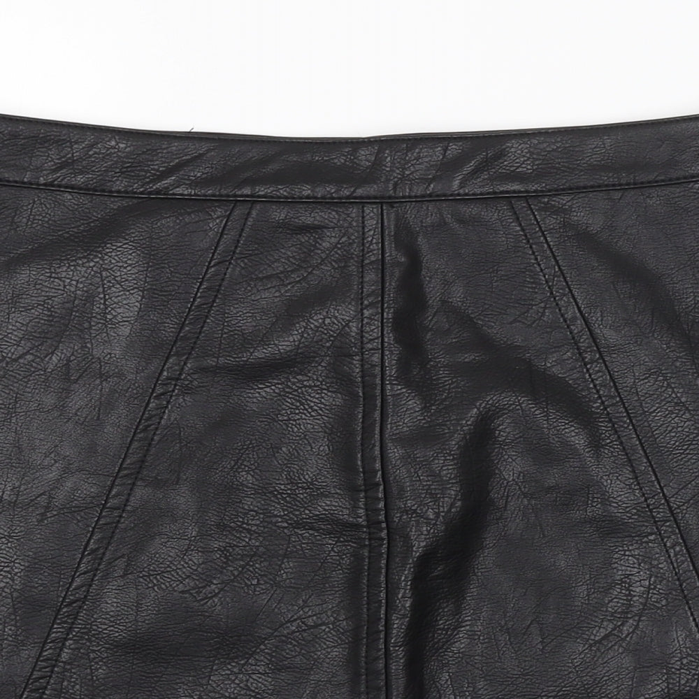 IVIVI Womens Black   Mini Skirt Size L