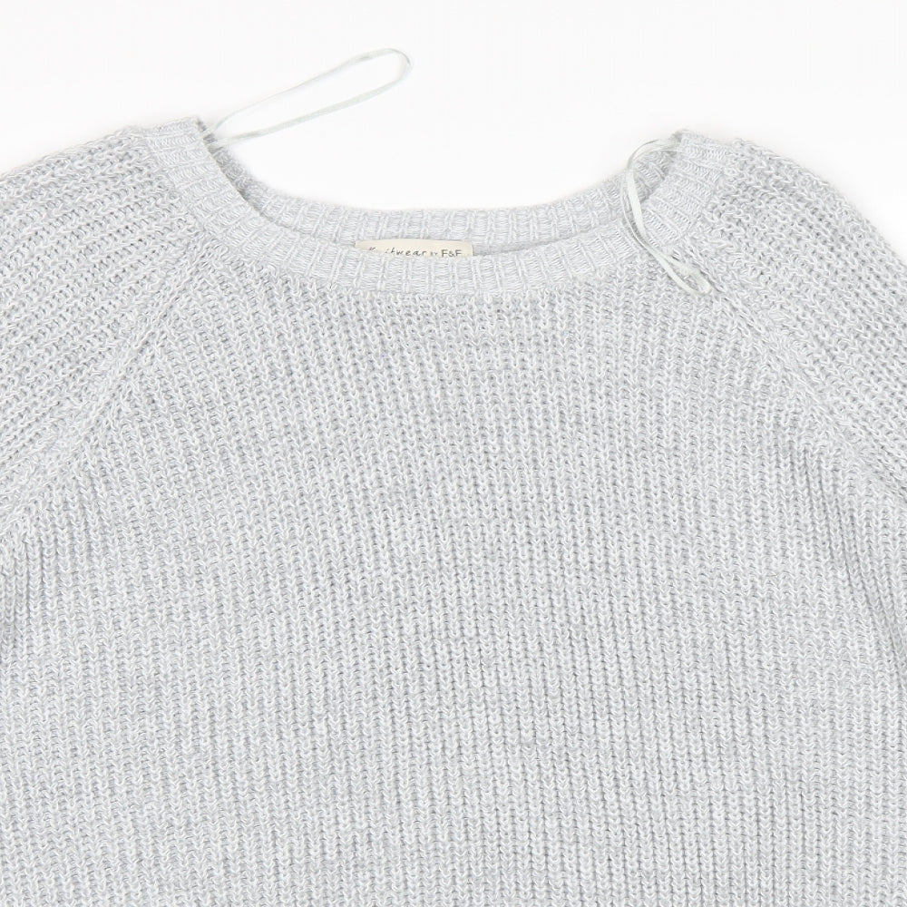 F&F Womens Grey   Pullover Jumper Size 16