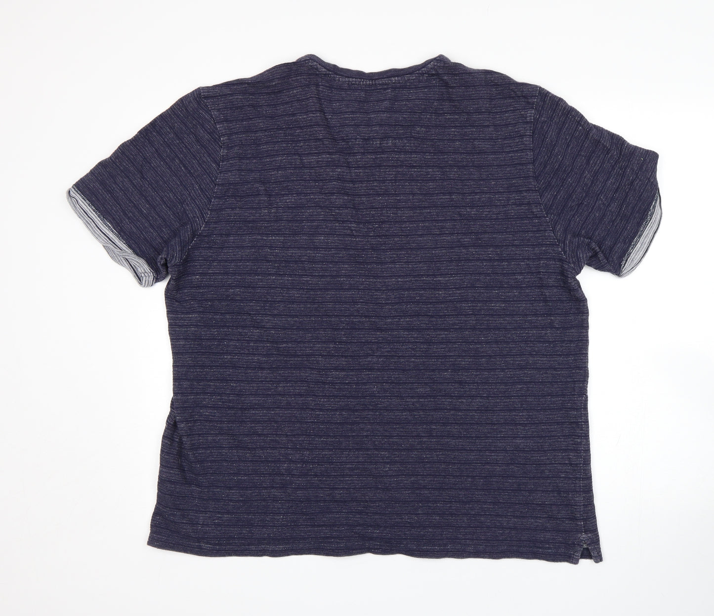 NEXT Mens Blue Striped   T-Shirt Size XL