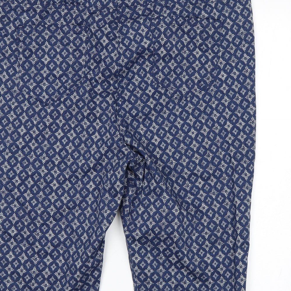 George Womens Blue Geometric  Bermuda Shorts Size 20