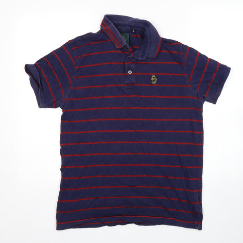 Luke Sport  Mens Multicoloured Striped   Polo Size M