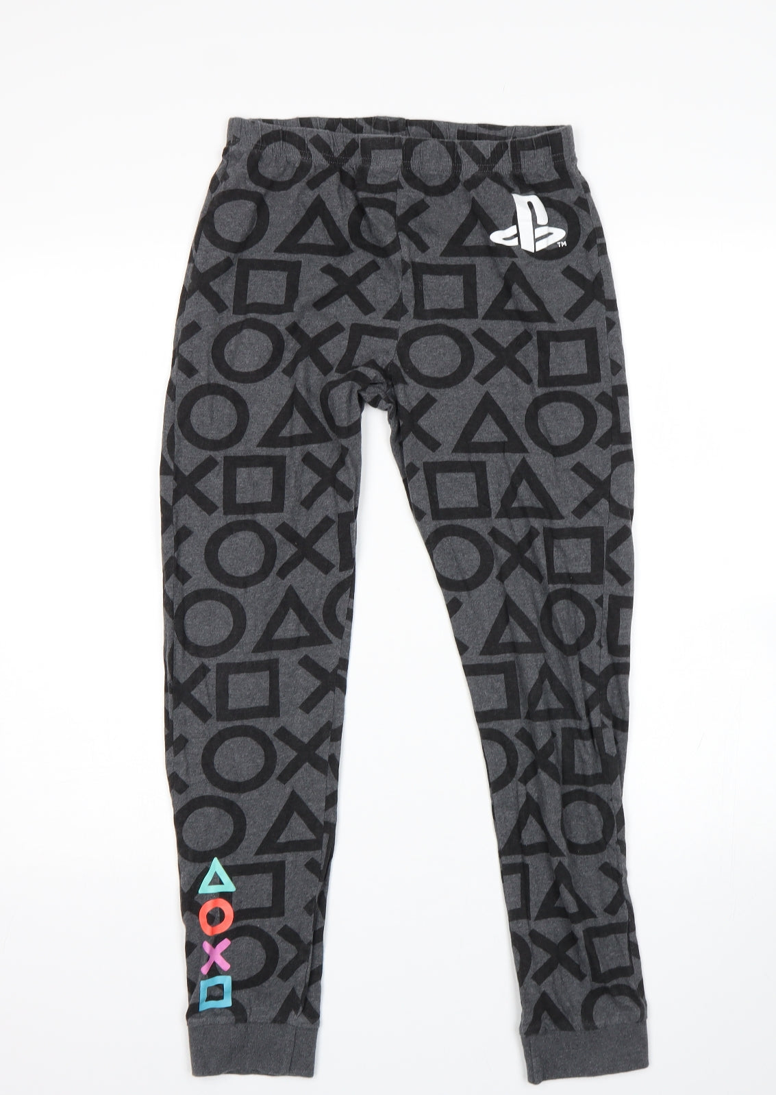 F&F Boys Grey    Pyjama Pants Size 13-14 Years  - Play Station