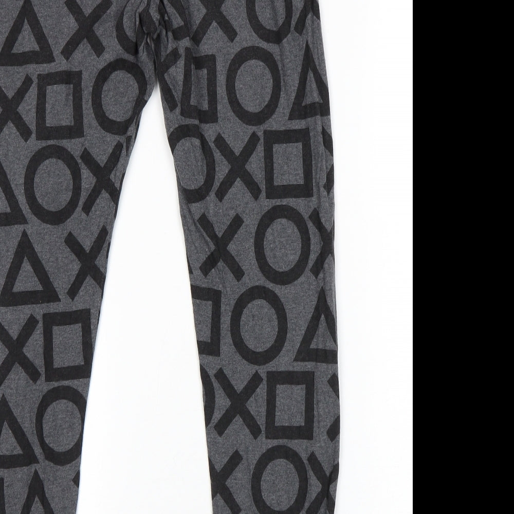 F&F Boys Grey    Pyjama Pants Size 13-14 Years  - Play Station