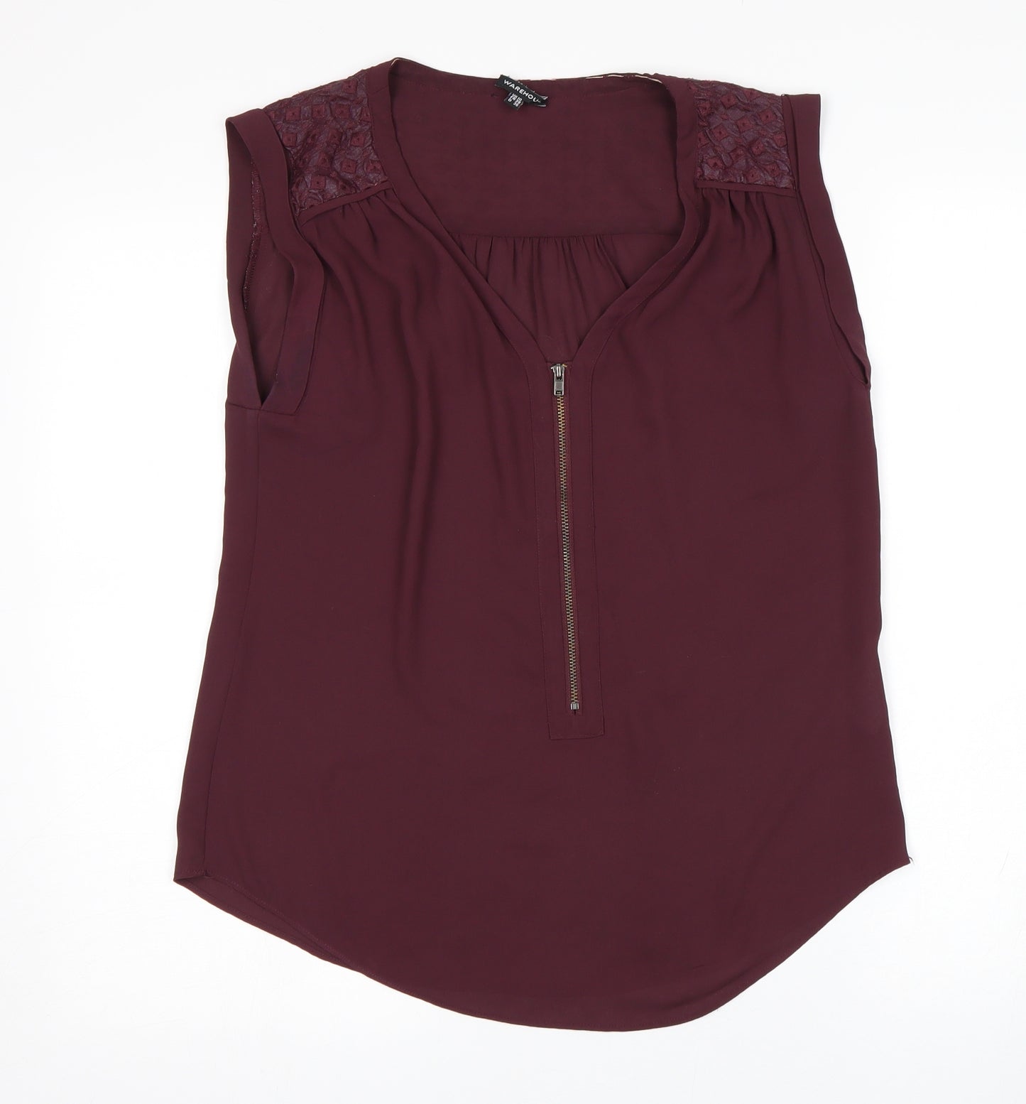 Warhouse Womens Purple   Basic Blouse Size 10