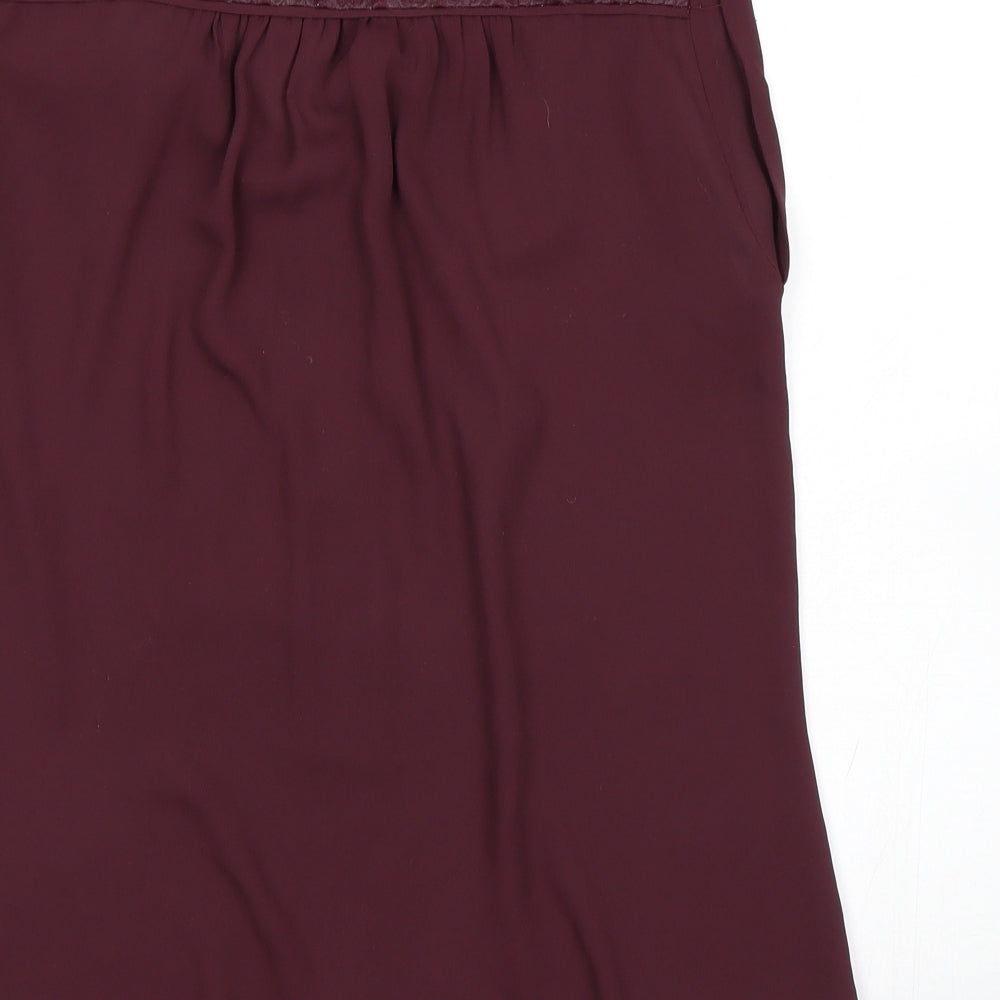 Warhouse Womens Purple   Basic Blouse Size 10