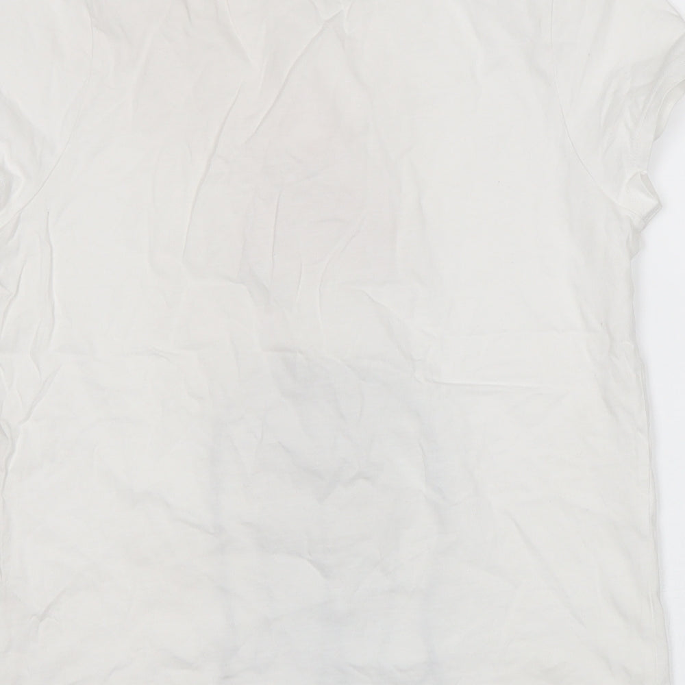 George Girls White   Basic T-Shirt Size 13-14 Years