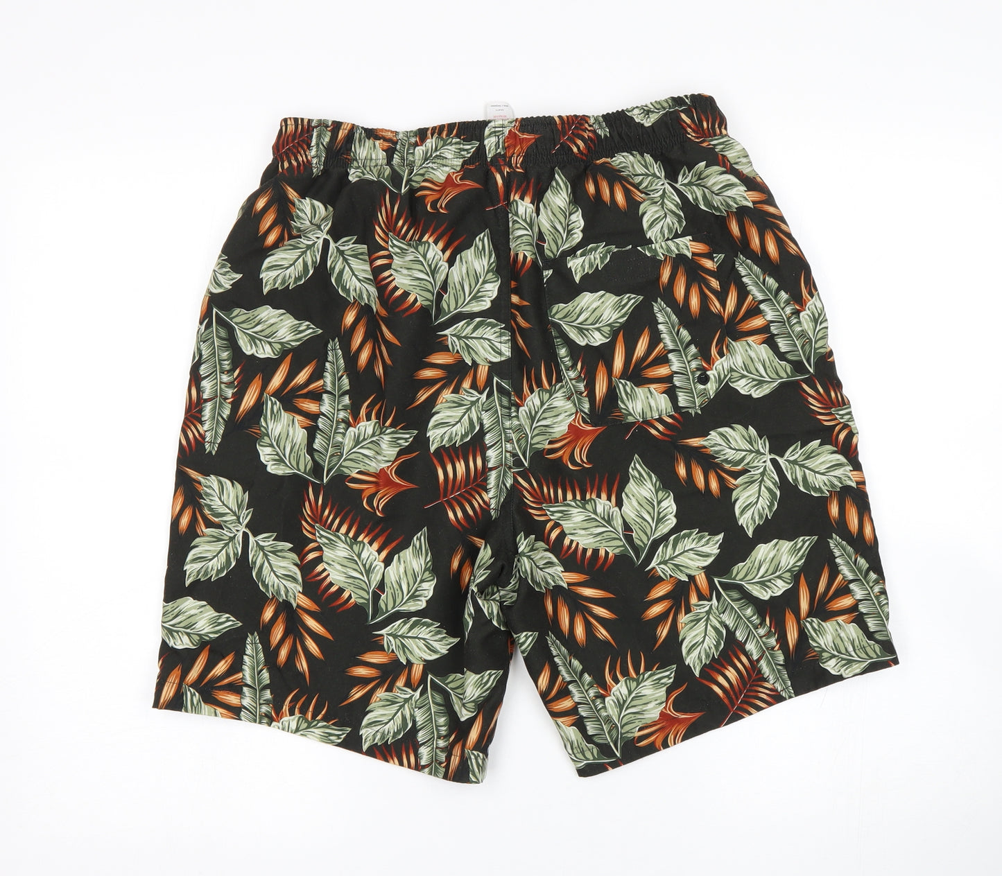 F&F Mens Multicoloured Floral  Sweat Shorts Size M - Swim Shorts