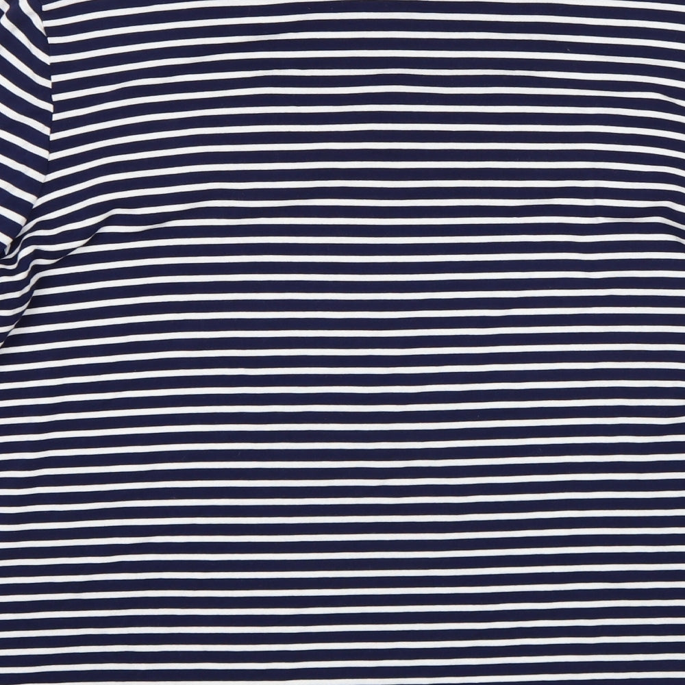 Matalan Womens Multicoloured Striped  Basic T-Shirt Size 16