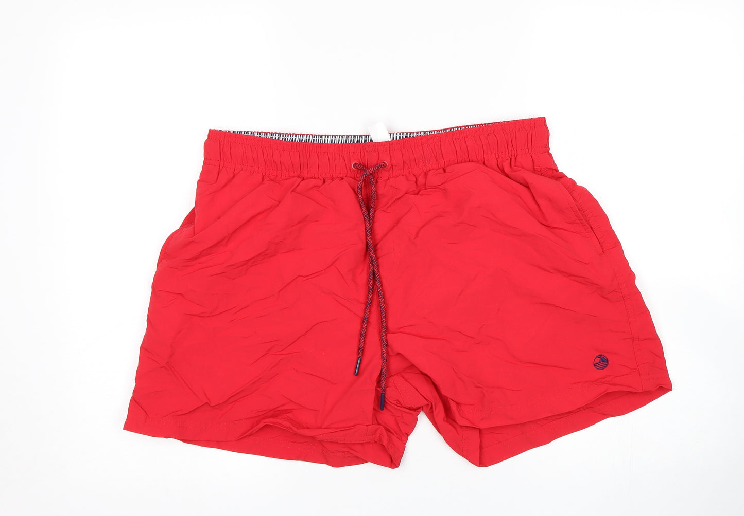 F&F Mens Red   Sweat Shorts Size L - Swim Shorts