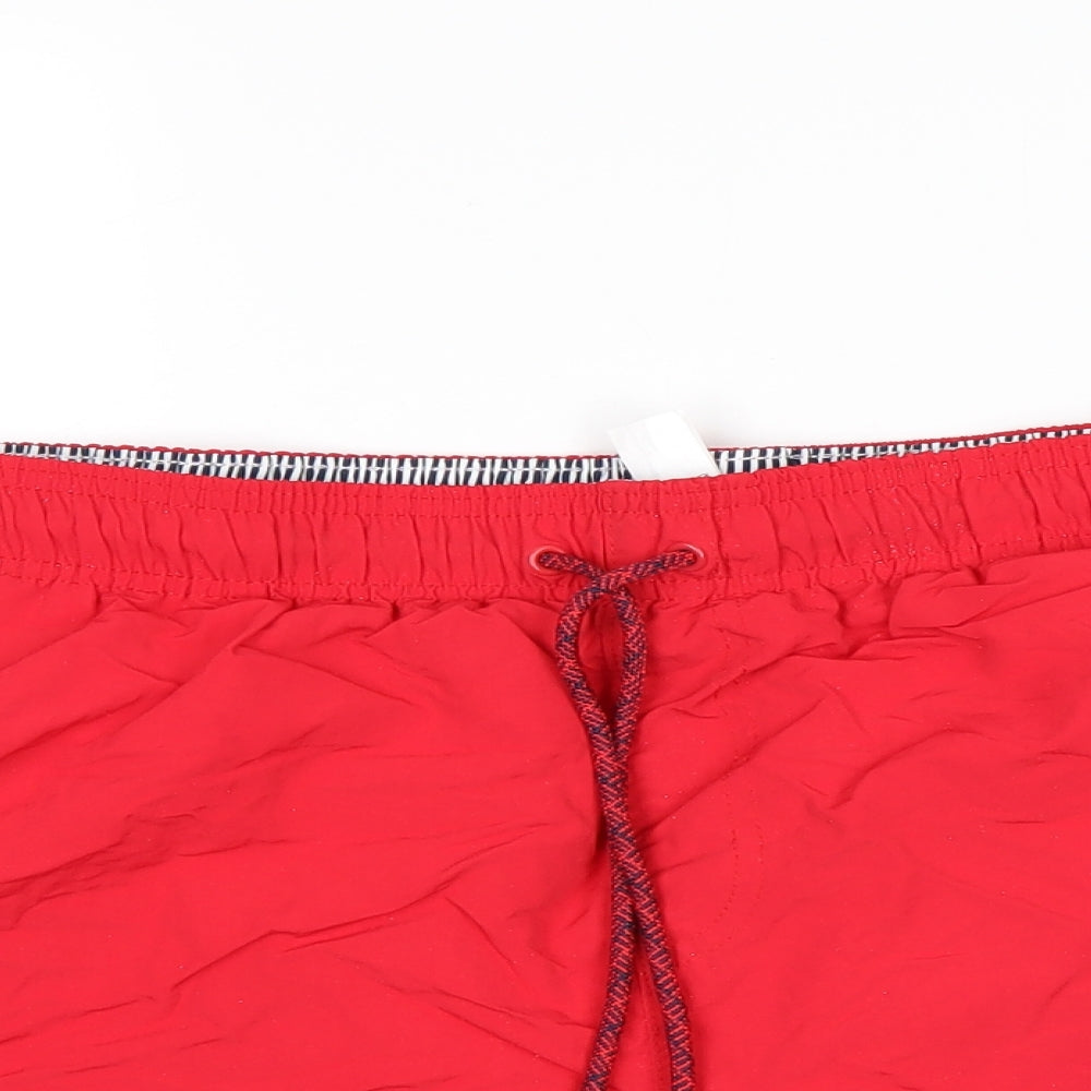 F&F Mens Red   Sweat Shorts Size L - Swim Shorts