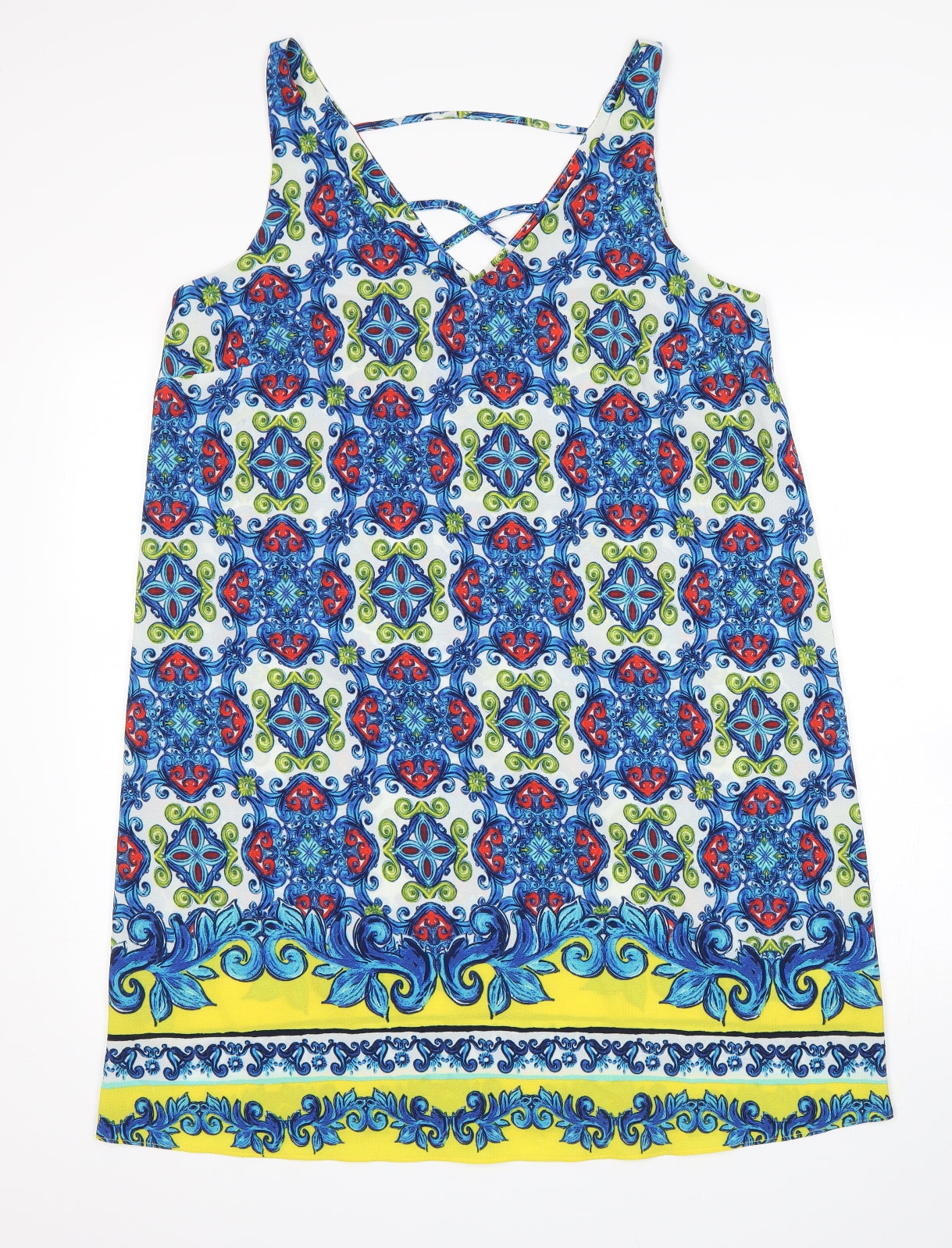 Papaya Womens Multicoloured Paisley  A-Line  Size 16