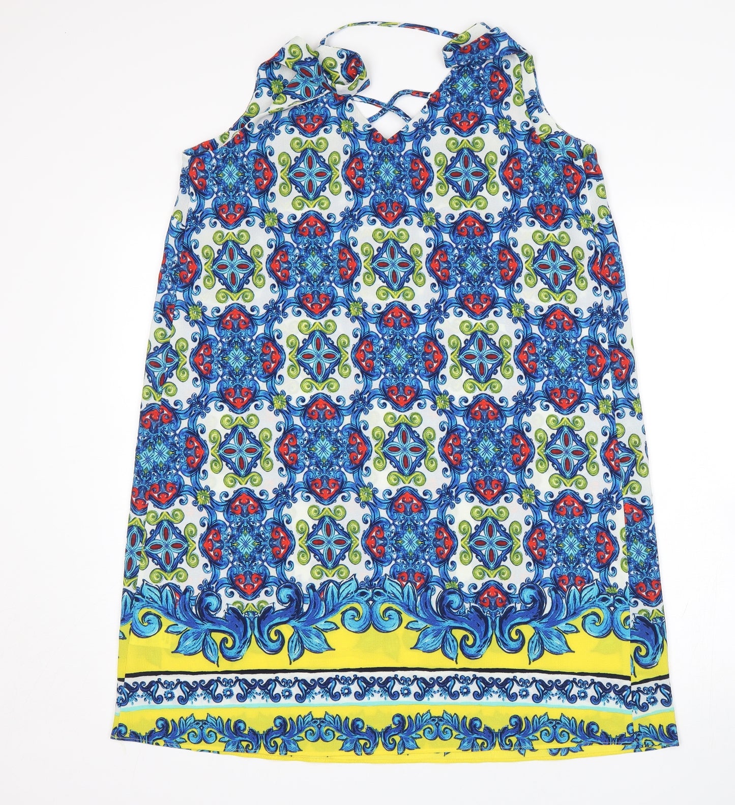 Papaya Womens Multicoloured Paisley  A-Line  Size 16