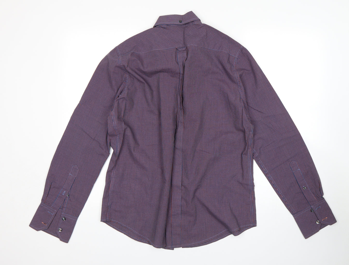 Ben Sherman Mens Multicoloured Check   Button-Up Size M