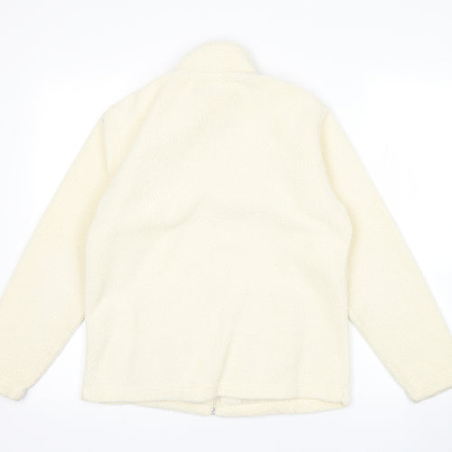 Mia Moda Womens Beige   Full Zip Sweatshirt Size S