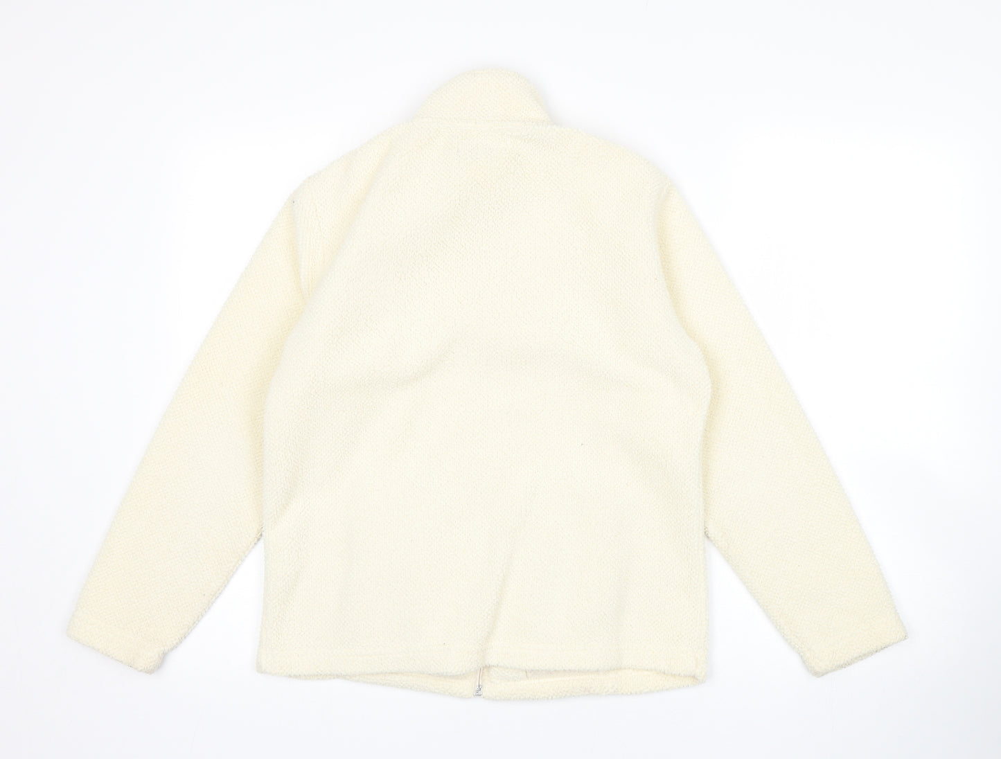 Mia Moda Womens Beige   Full Zip Sweatshirt Size S