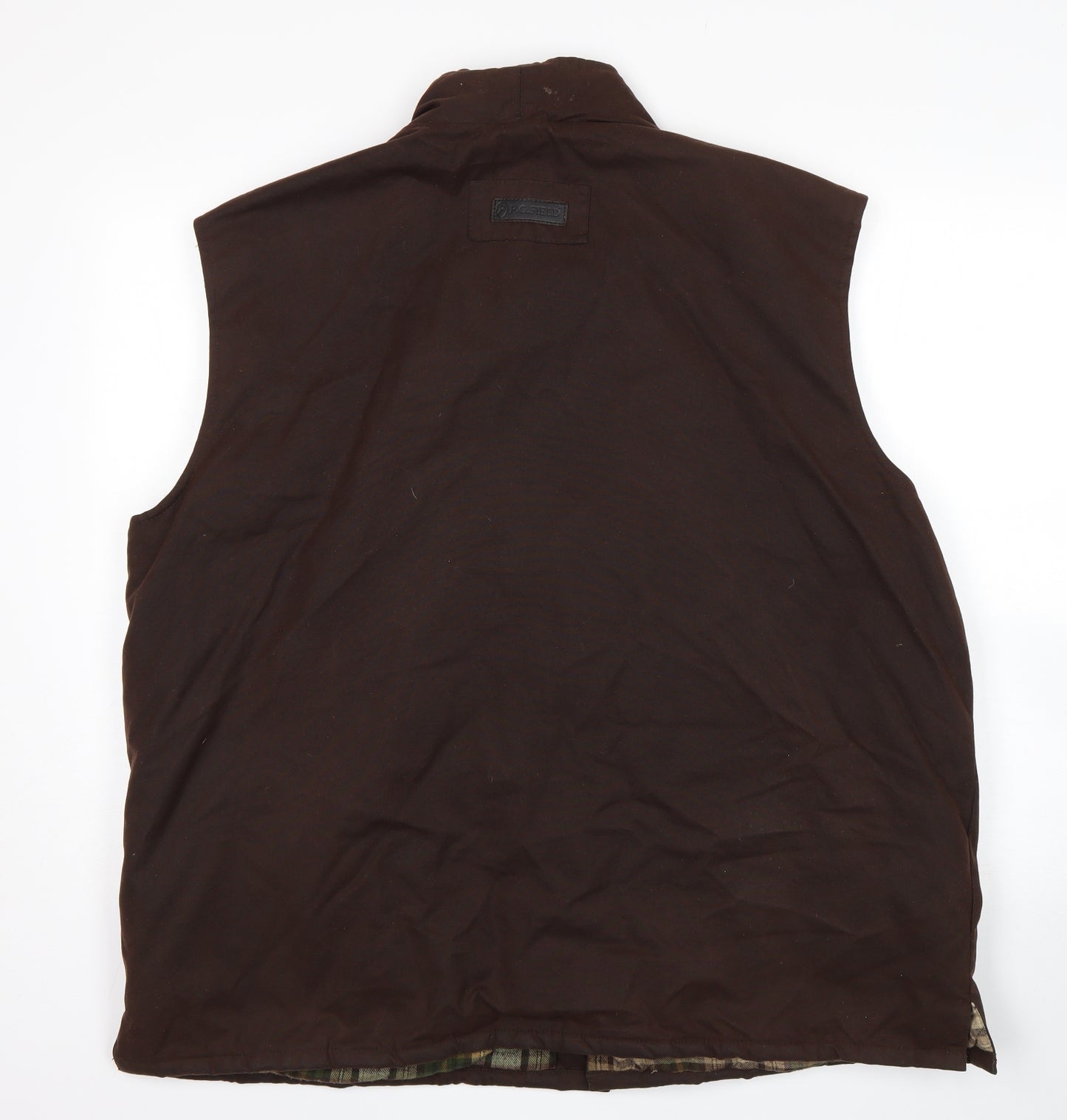 P.G Field Mens Brown   Gilet Coat Size XL