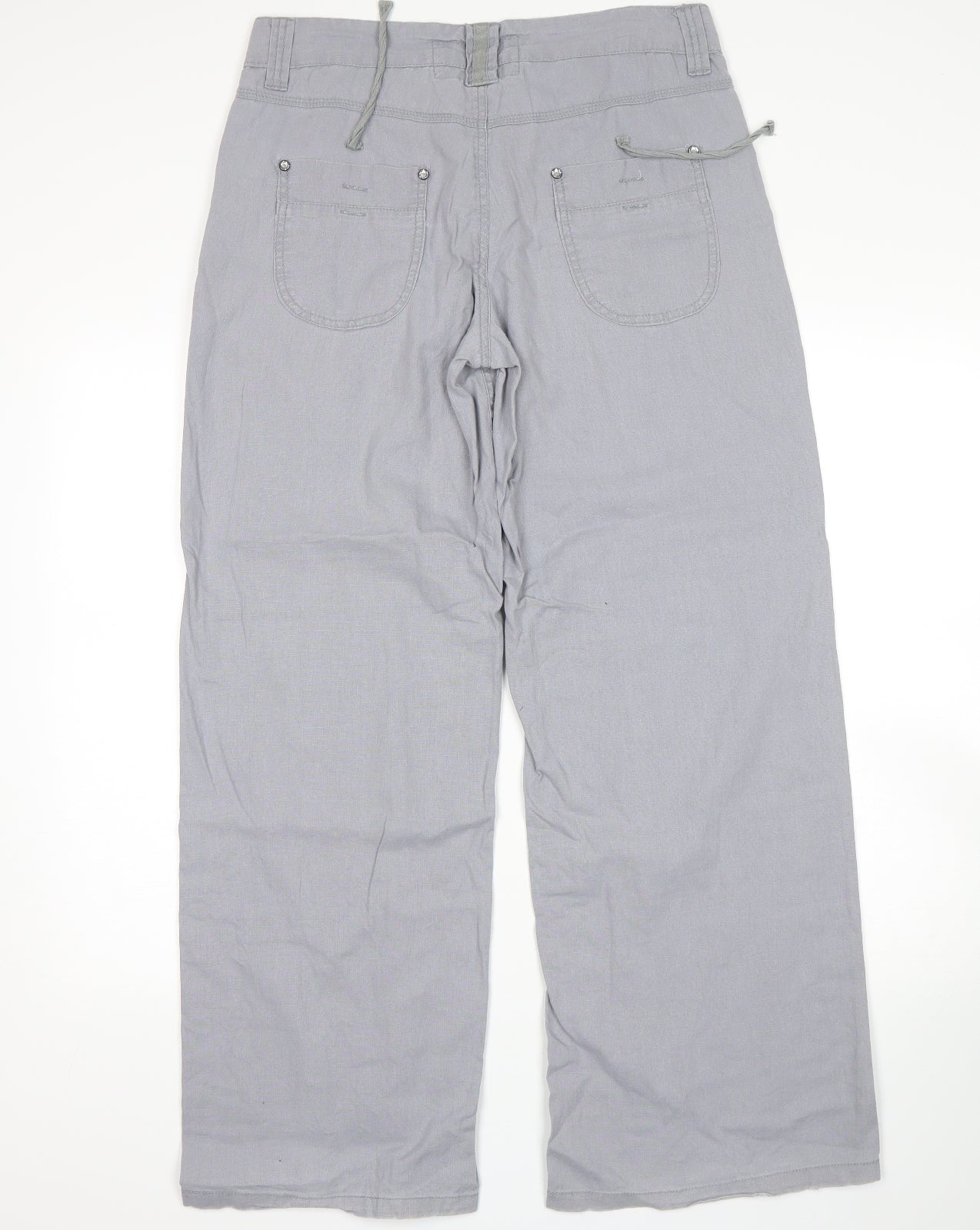 Select Womens Grey   Trousers  Size 12 L30 in - Linen trousers