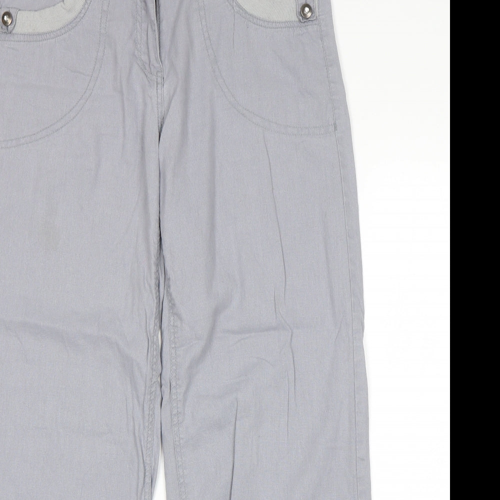 Select Womens Grey   Trousers  Size 12 L30 in - Linen trousers