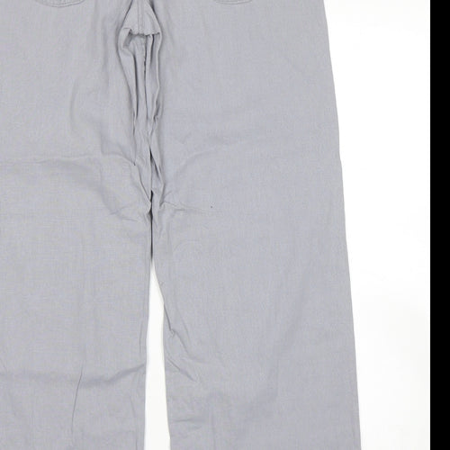 Select Womens Grey   Trousers  Size 12 L30 in - Linen trousers