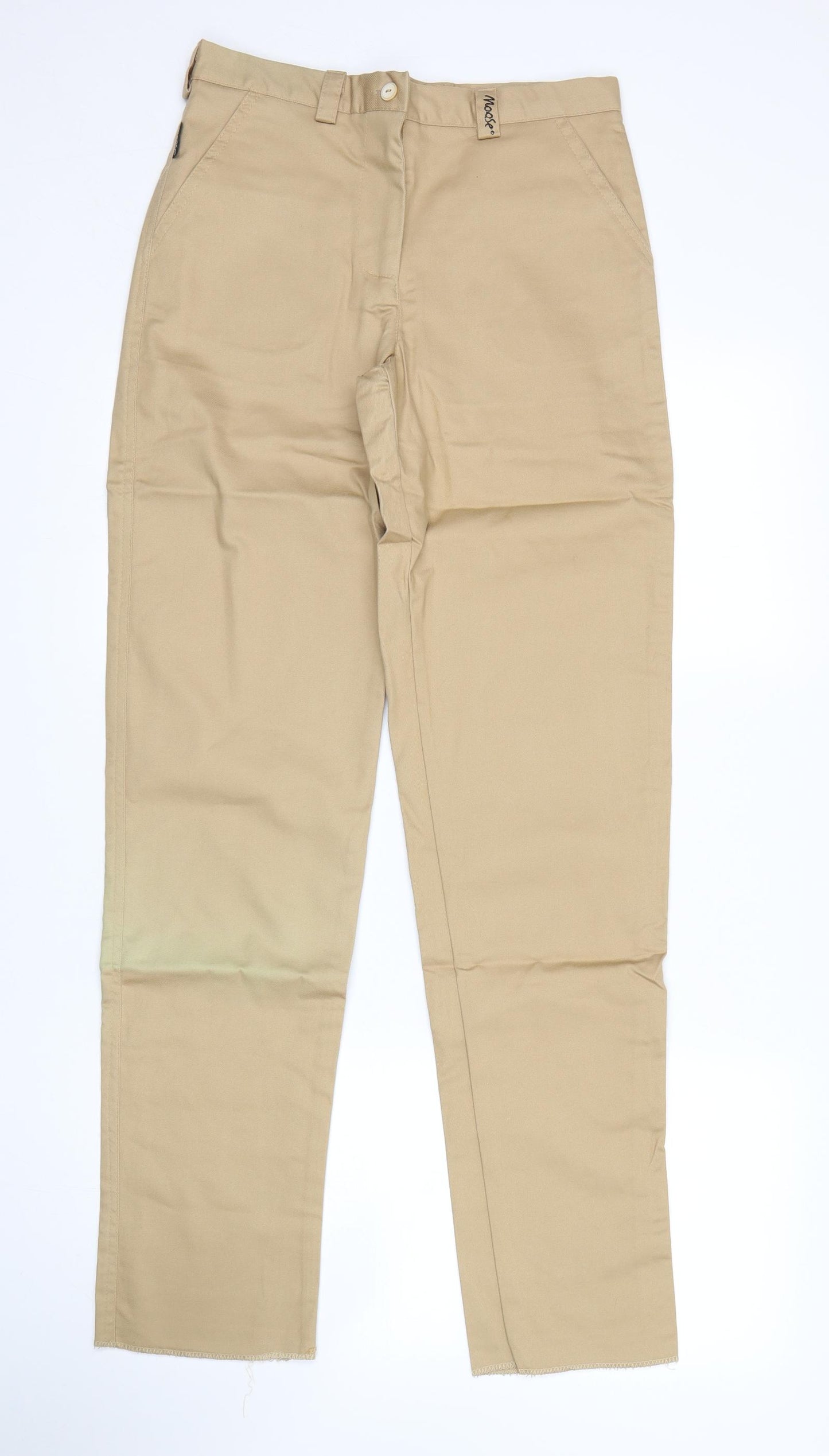Moose Golf Clothing Womens Beige   Chino Trousers Size 8 L33 in