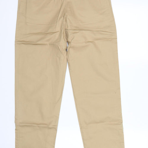 Moose Golf Clothing Womens Beige   Chino Trousers Size 8 L33 in