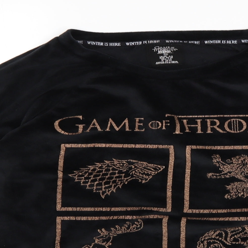 love to lounge Womens Black    Pyjama Top Size XS  - Game Of Thrones