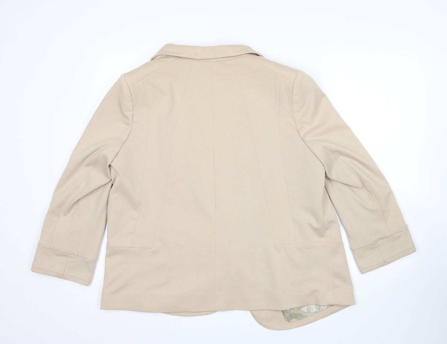 Wallis Womens Beige   Jacket Blazer Size 18