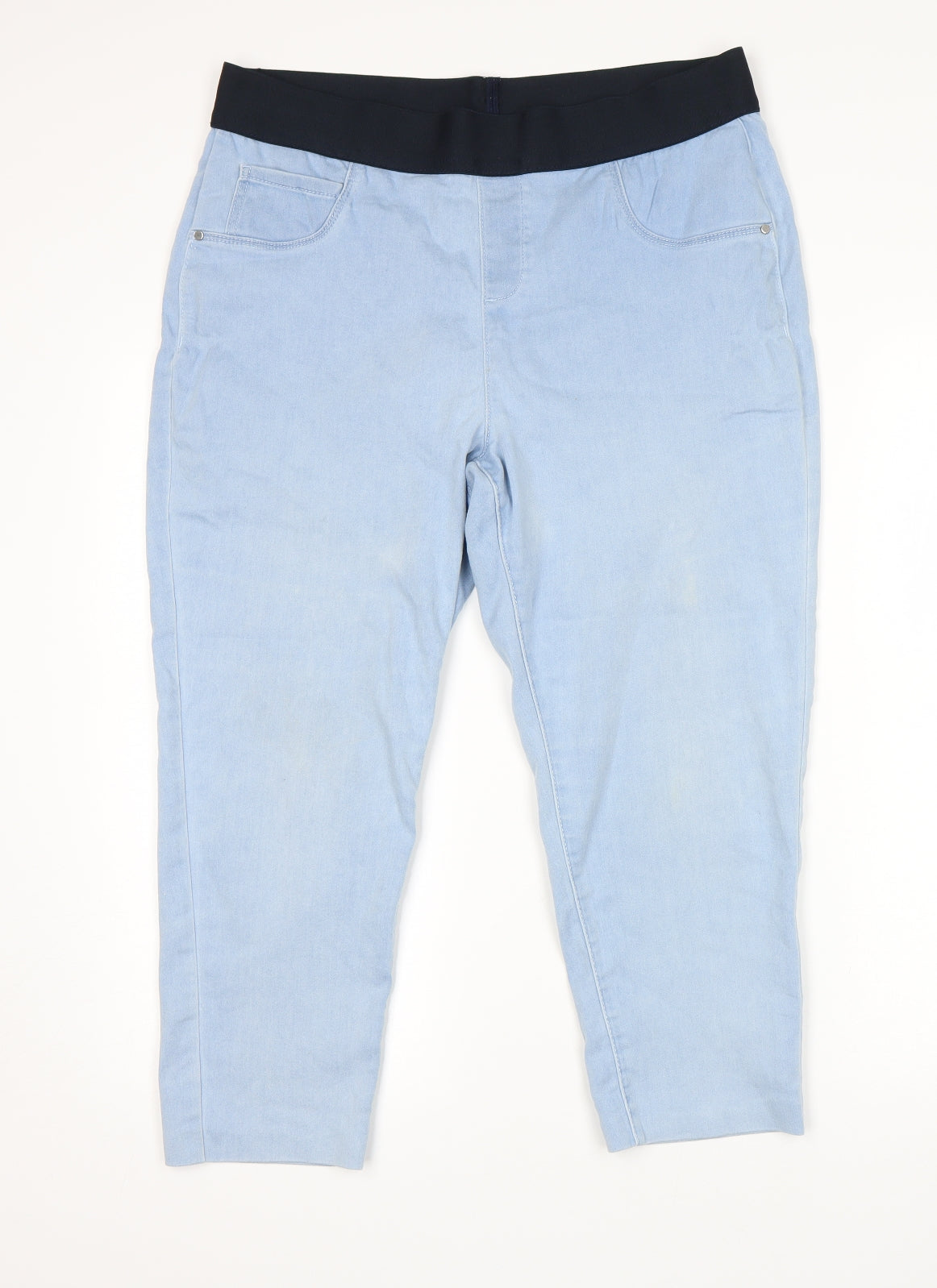 George Womens Blue   Cropped Jeans Size 16 L22 in