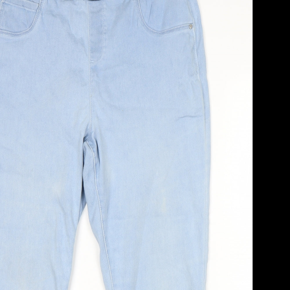 George Womens Blue   Cropped Jeans Size 16 L22 in