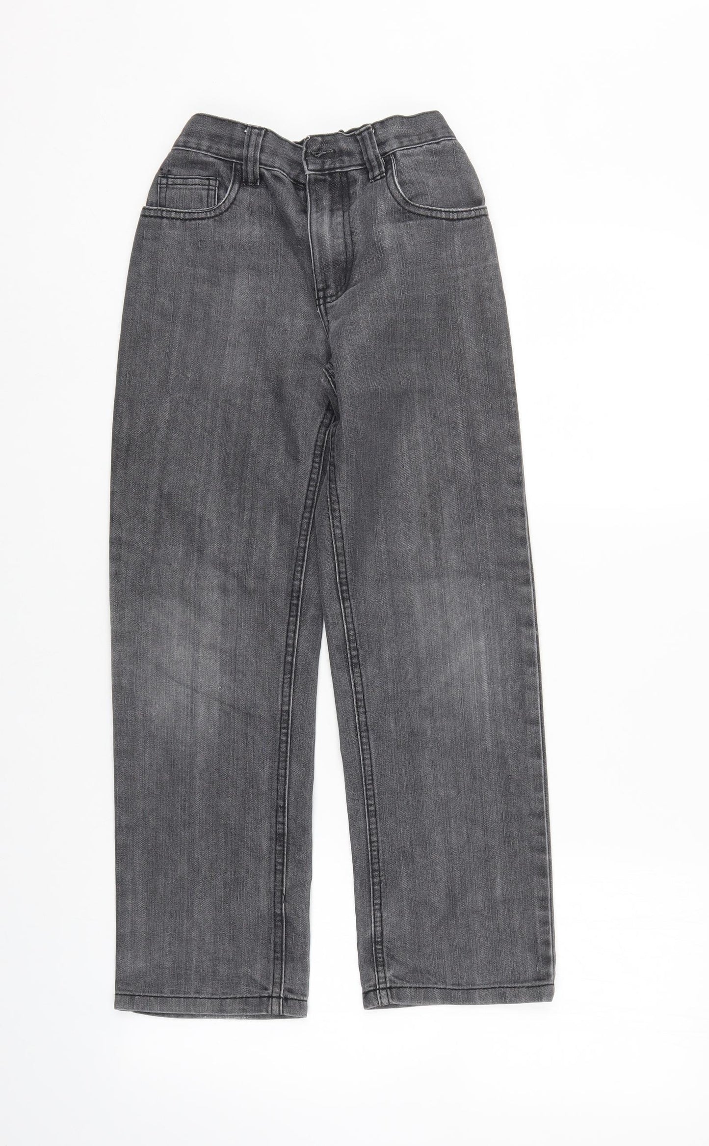 Denim & Co. Boys Grey   Straight Jeans Size 9-10 Years
