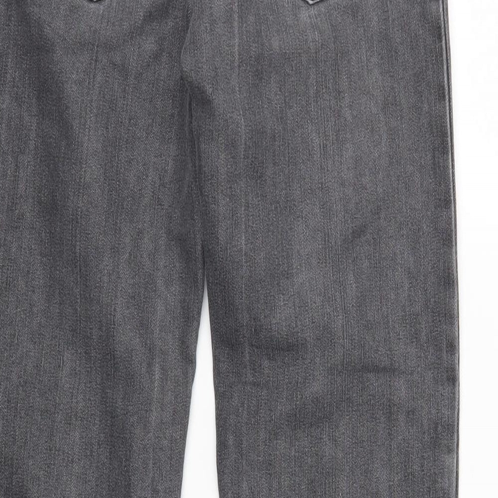 Denim & Co. Boys Grey   Straight Jeans Size 9-10 Years