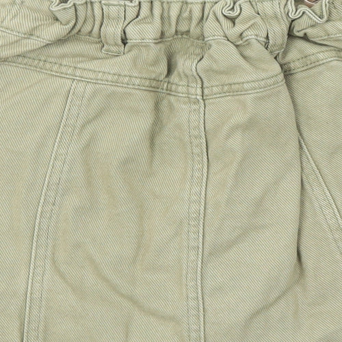 George Girls Green  Damask A-Line Skirt Size 8-9 Years