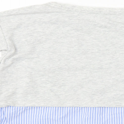 H&M Girls Grey   Tunic Sweatshirt Size 7-8 Years
