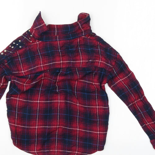 I love girl wear  Girls Multicoloured Check  Basic Button-Up Size 9 Years