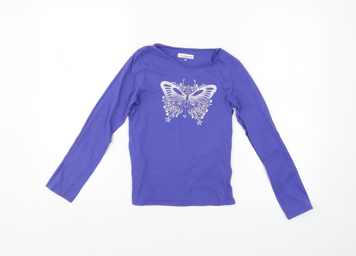 In Extenso Girls Blue   Pullover Jumper Size 10 Years