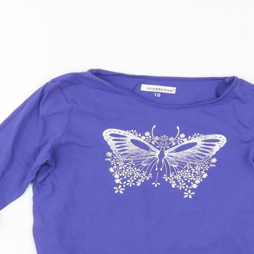 In Extenso Girls Blue   Pullover Jumper Size 10 Years