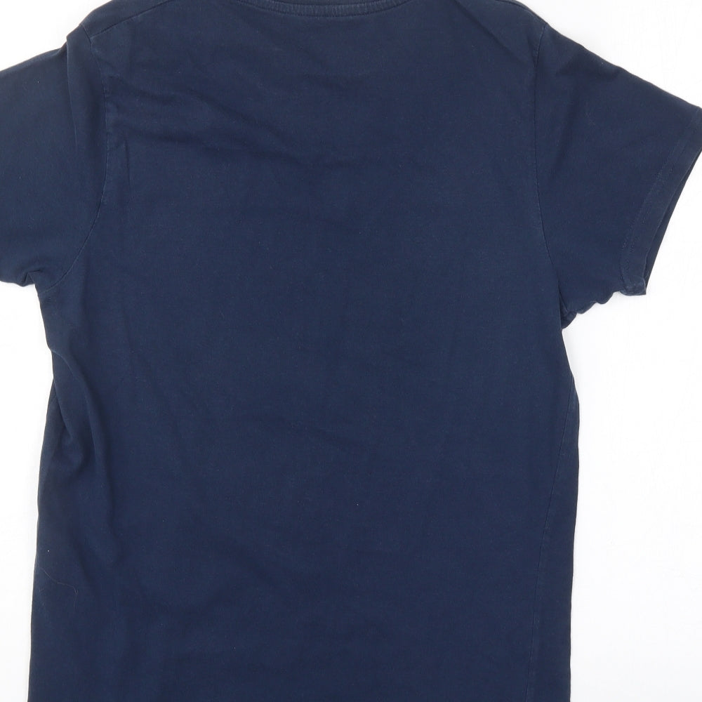 JACK & JONES Mens Blue    T-Shirt Size L