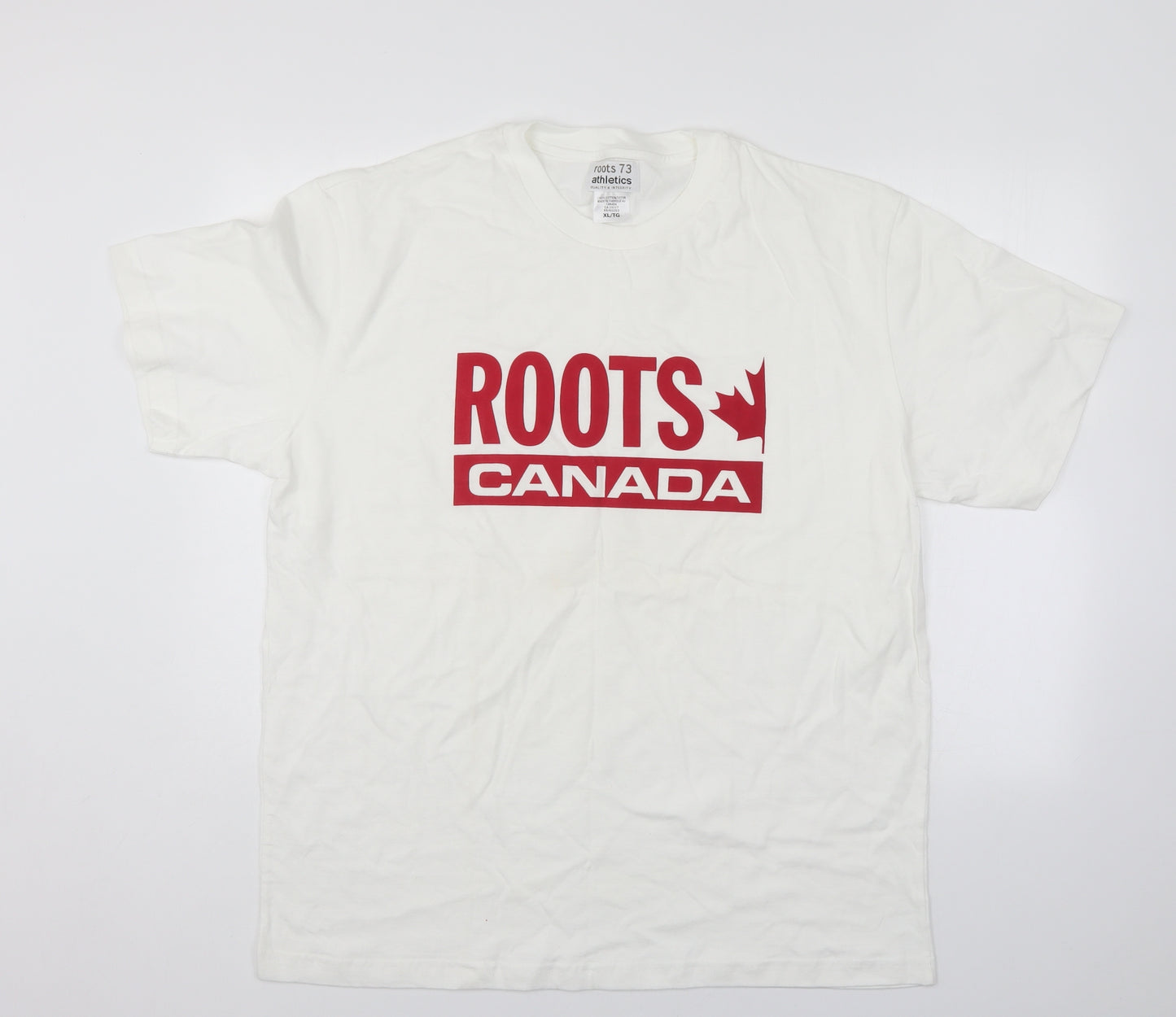 Roots 73 Athletic Mens White    T-Shirt Size XL
