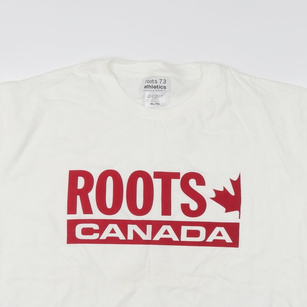 Roots 73 Athletic Mens White    T-Shirt Size XL