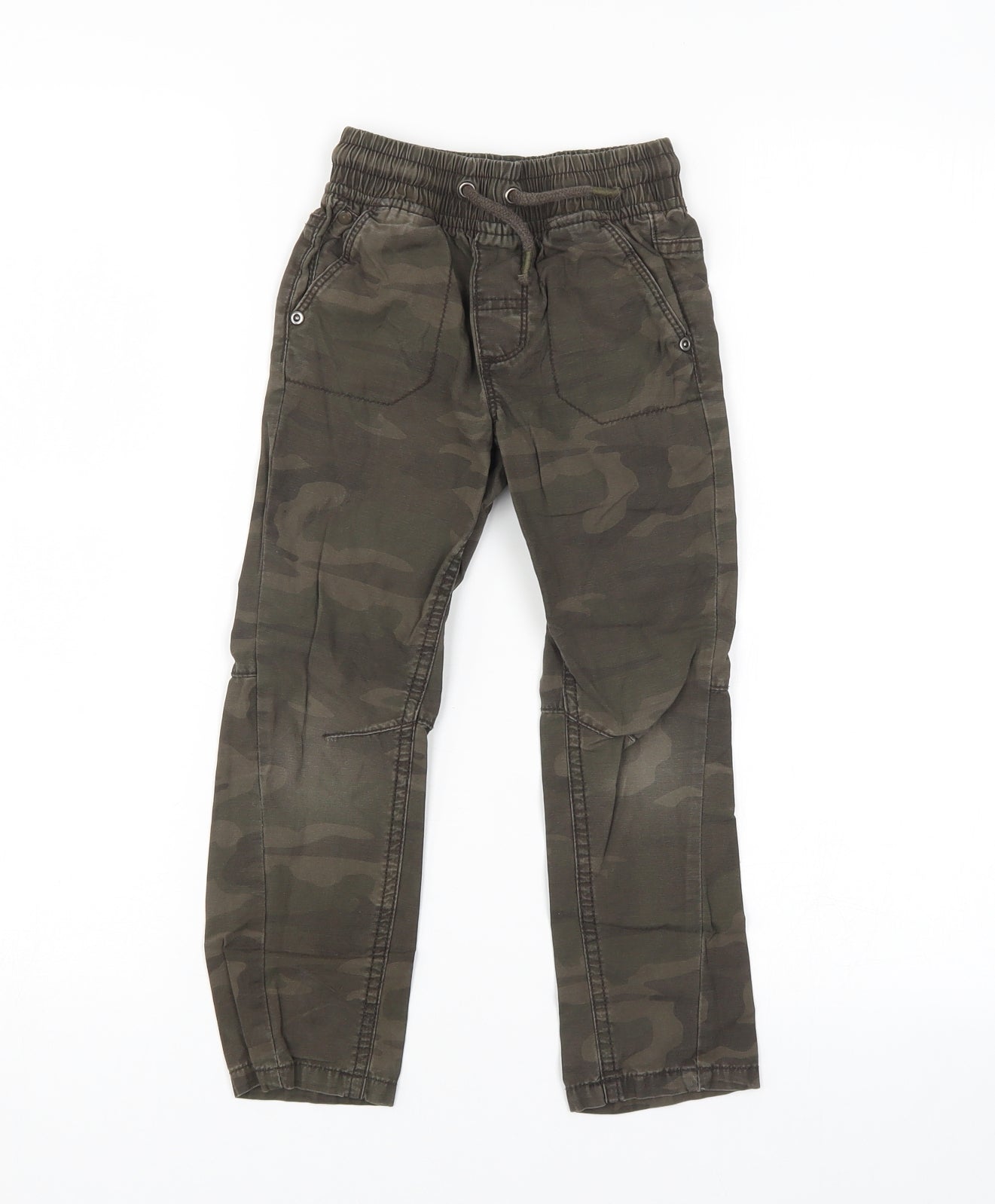 George Boys Brown Camouflage  Straight Jeans Size 4-5 Years