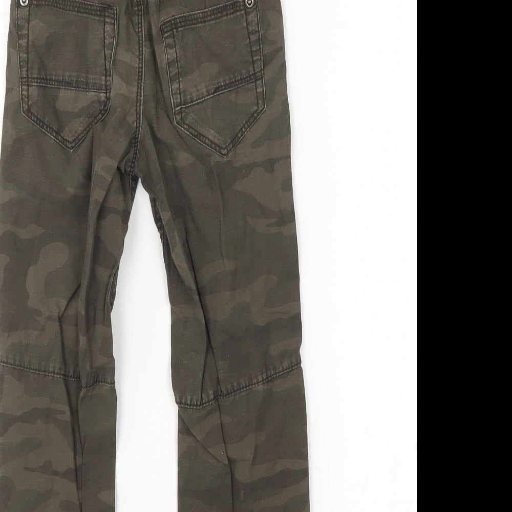 George Boys Brown Camouflage  Straight Jeans Size 4-5 Years